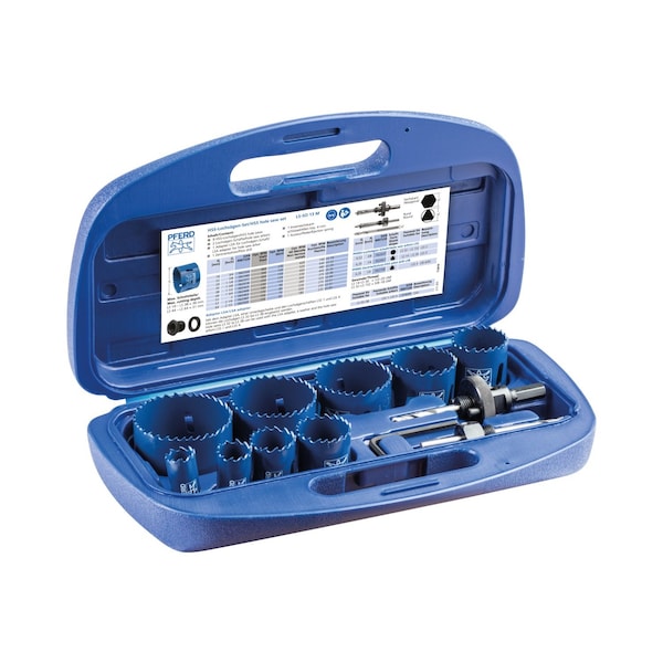 Pferd 13 Piece Bi-Metal Hole Saw Kit - For Assembly Mechanics 29180 - main